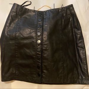 Free People Faux Leather Mini - Sz 2
